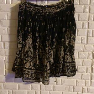 Mahudi women's skirt black with design size m (z)